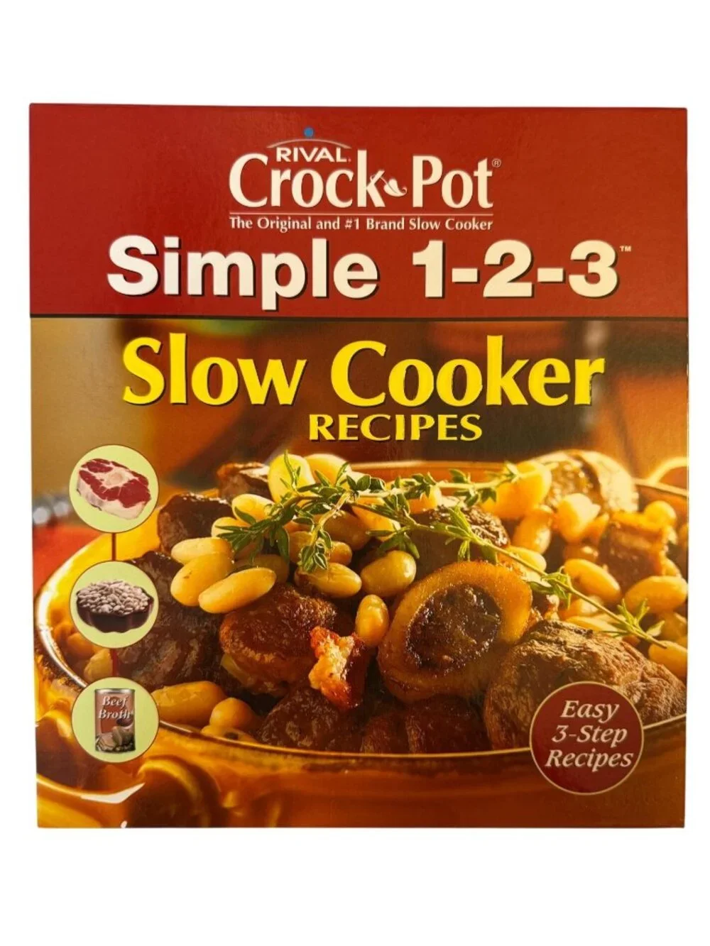 Rival Crock-Pot Simple 1-2-3 Slow Cooker Recipe Book - 2006